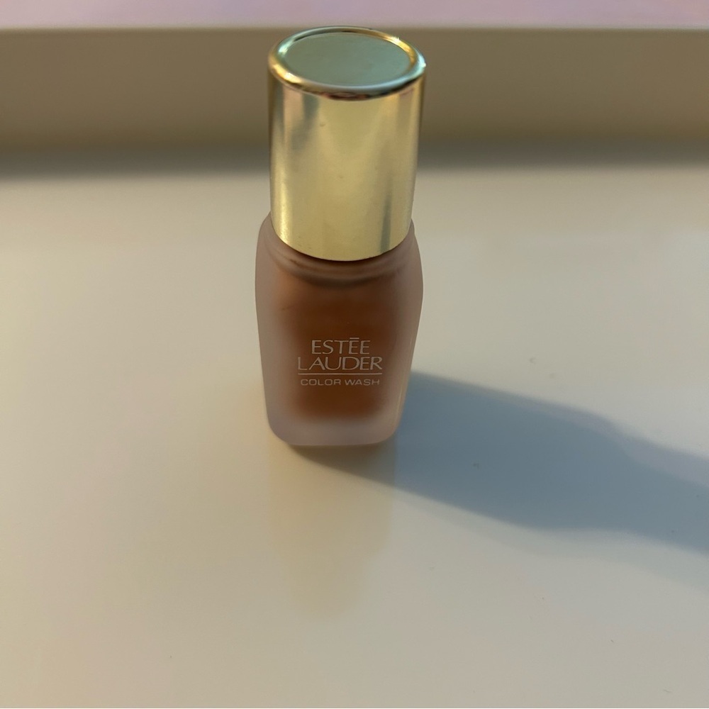Estée Lauder vintage color wash liquid blush mini bottle bronze glow rare .25 oz - Picture 3 of 4